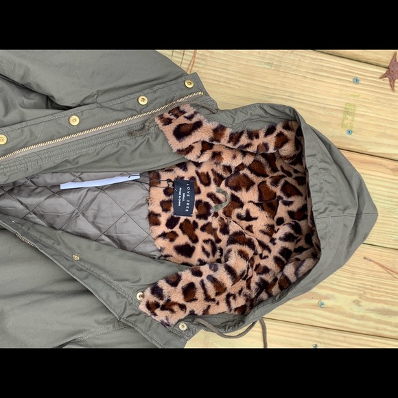 😍Olive Leopard Anorak Utility Jacket 🧥 - Picture 4 of 6